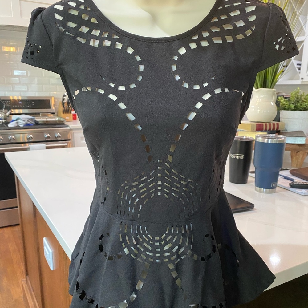 LF/Millau cut out peplum top!